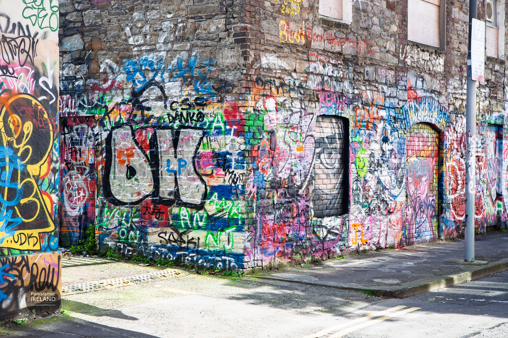 Dublin's Windmill Lane Studios, now demolished, was often covered in graffiti