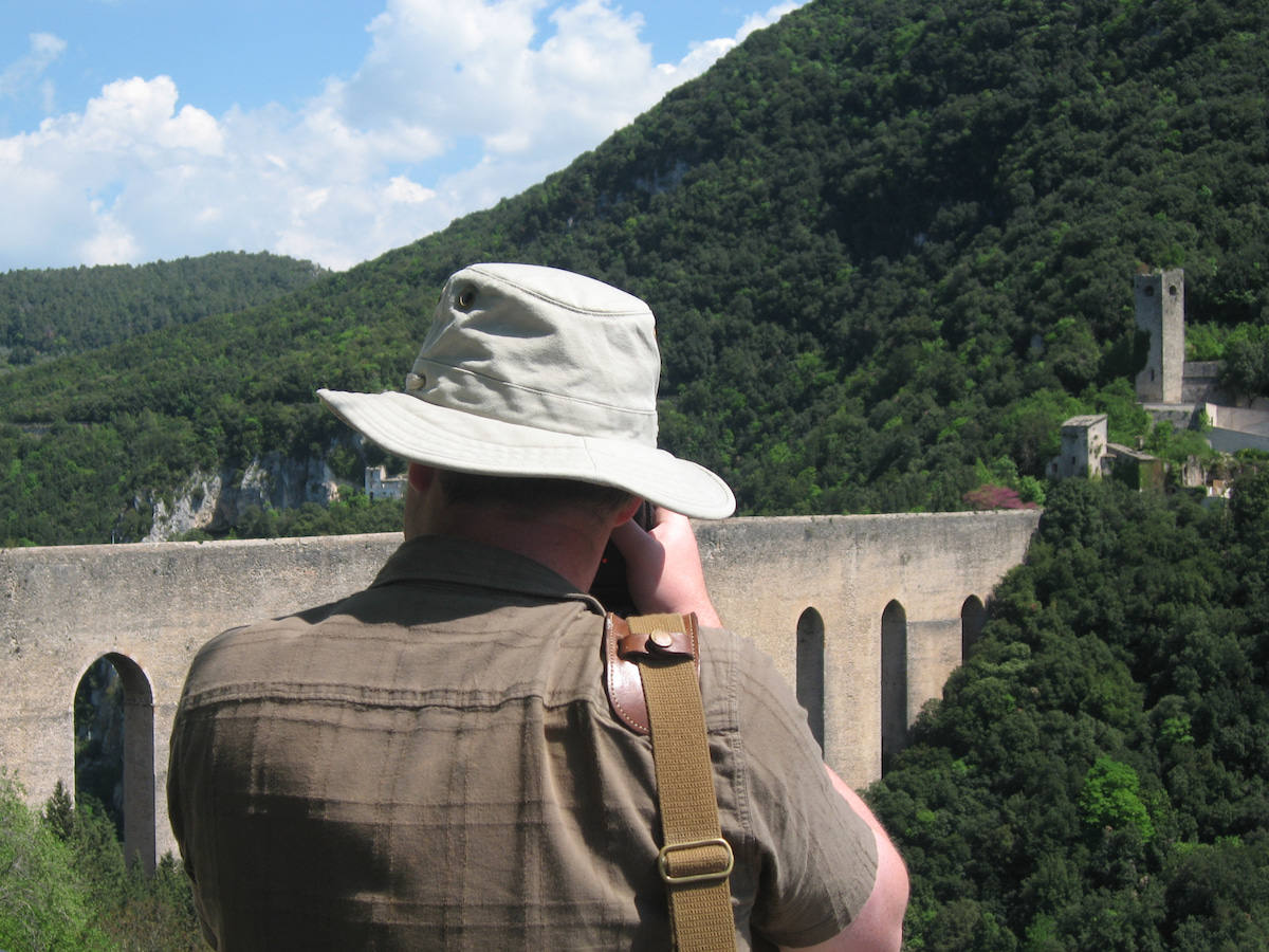 Darren in Spoleto, Italy