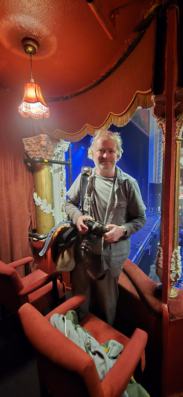 Darren in Olympia Theatre box