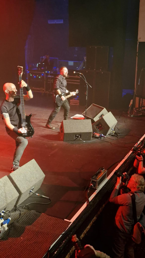 Darren photographing at Olympia Theatre
