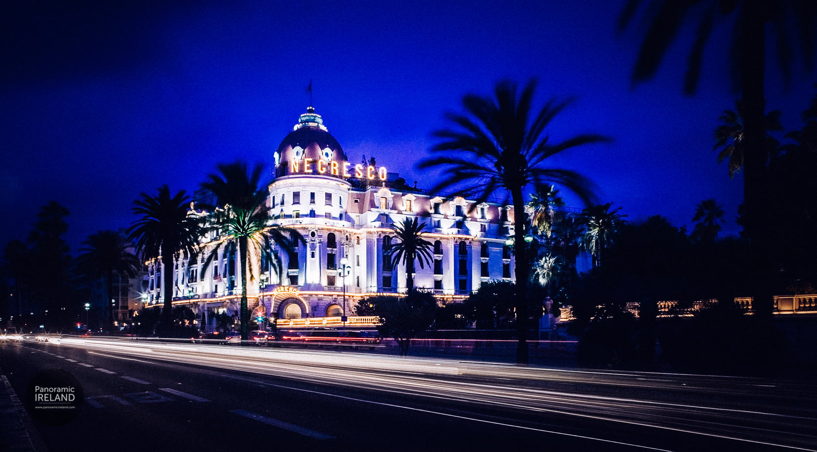 Nice at night, France — Panoramic Ireland